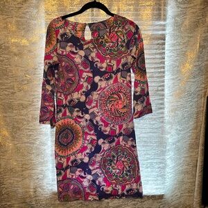 Lilly Pulitzer Bay Dress, Size S, in Multi Play That Trunky Music